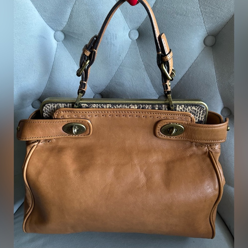 Talbots Tan Leather Shoulder Bag - Picture 7 of 15